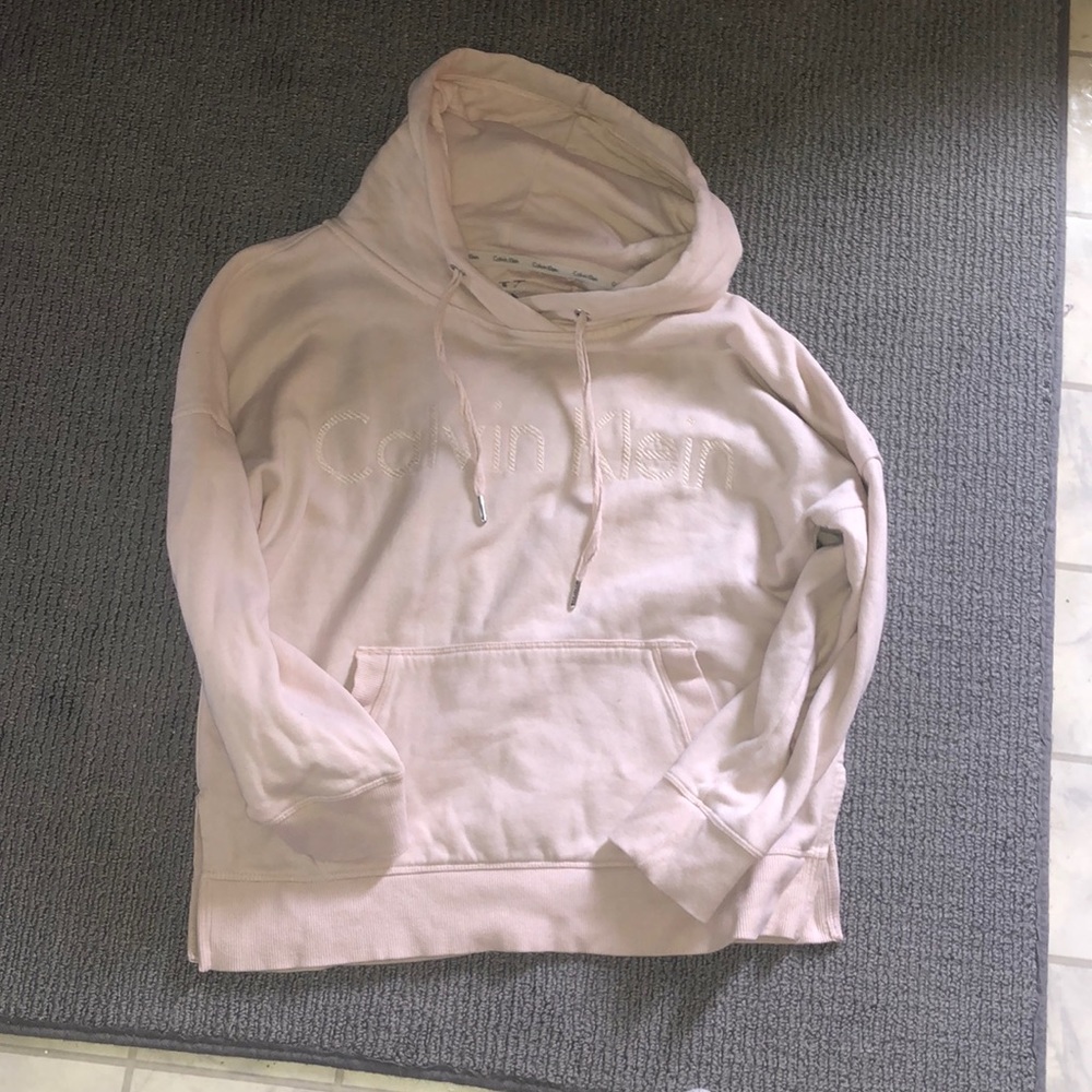 Baby Pink embroidered Calvin Klein Sweatshirt